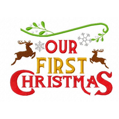 Our First Christmas Christmas Wordart